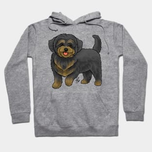 Dog - Maltipoo - Black and Tan Hoodie